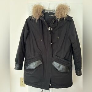 The Kooples Black winter coat size XS